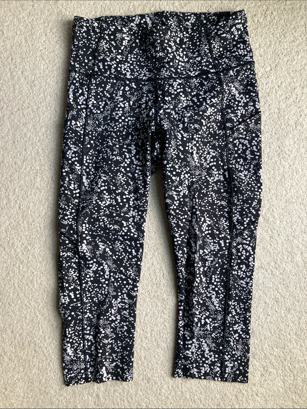 Lululemon fast & free crop II *nulux 19” chirasu black